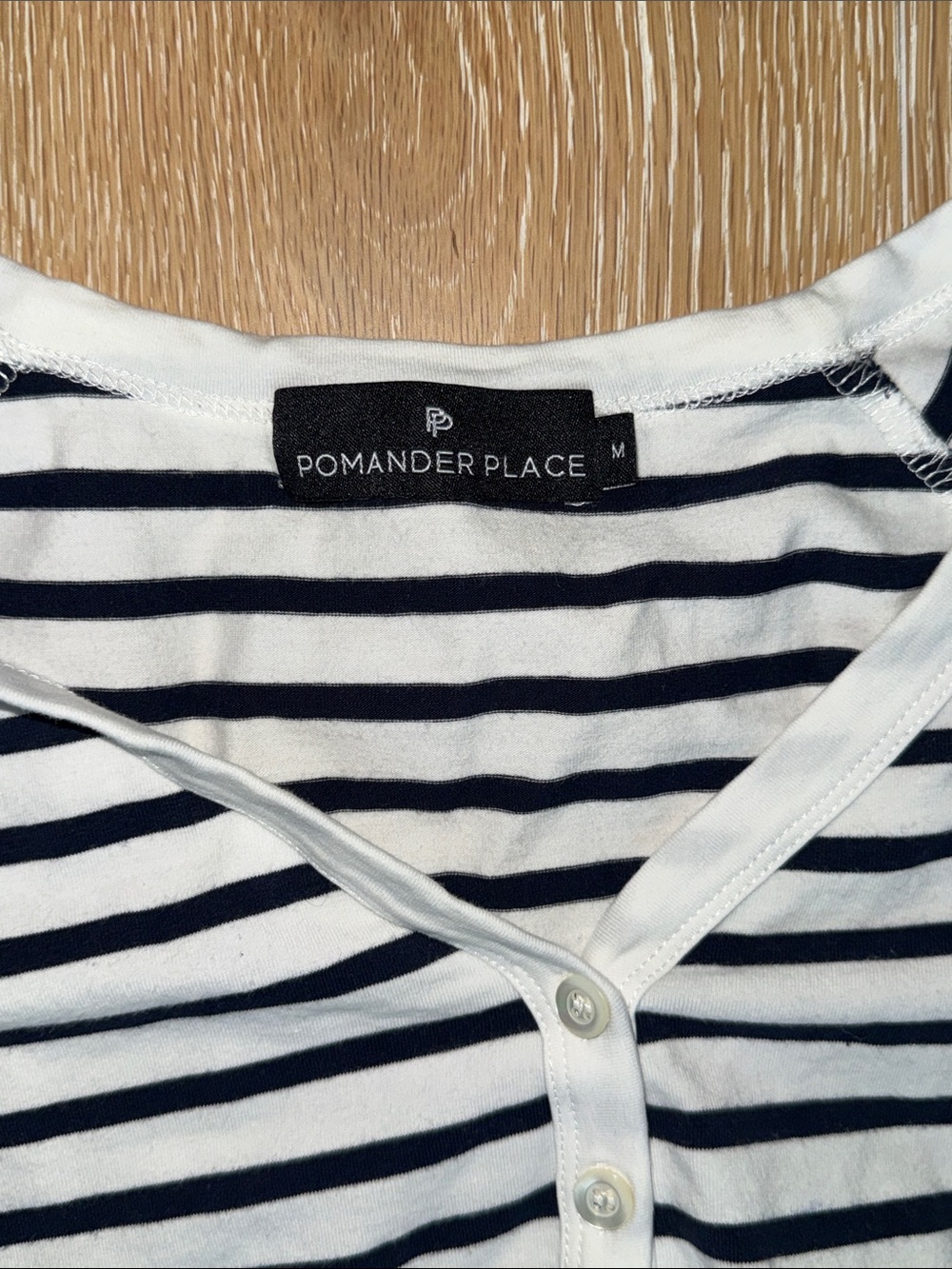 Pomander Place Black & White Striped Women's Pajama Set - Picture 2 of 6